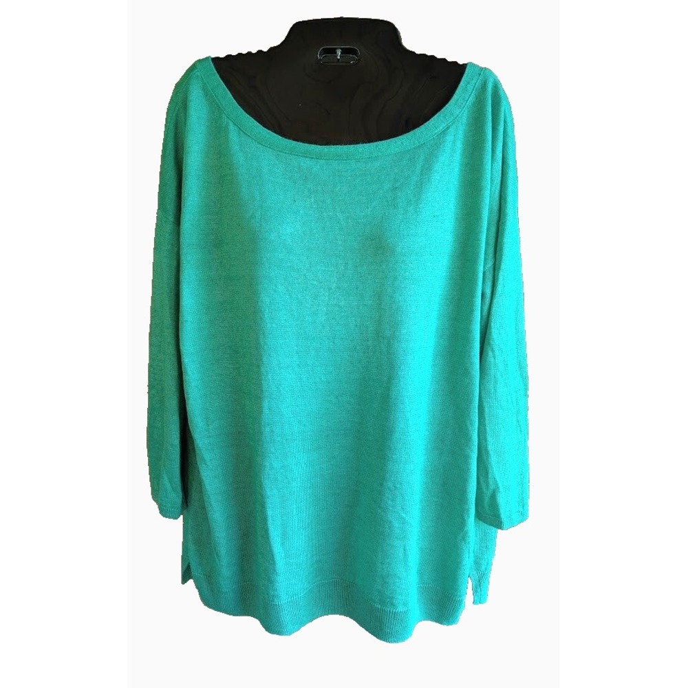 Talbots Womens Sweater L 100% Linen Back Tie Tassel Preppy Relaxed Coastal Cute